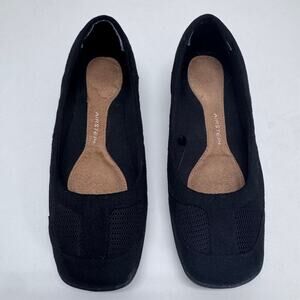 Airstep Women's Black Flats Slip On Comfort Office Minimalist Neutral size 9